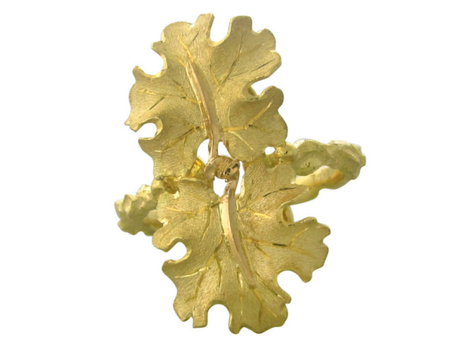 Pierścionek Buccellati w złocie. Biżuteria Buccellati: jesienne liście