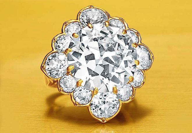 Diamentowy pierścień David Webb (szacunkowa cena 450-650 tysięcy dolarów). Padną rekordy na aukcji biżuterii Christie?