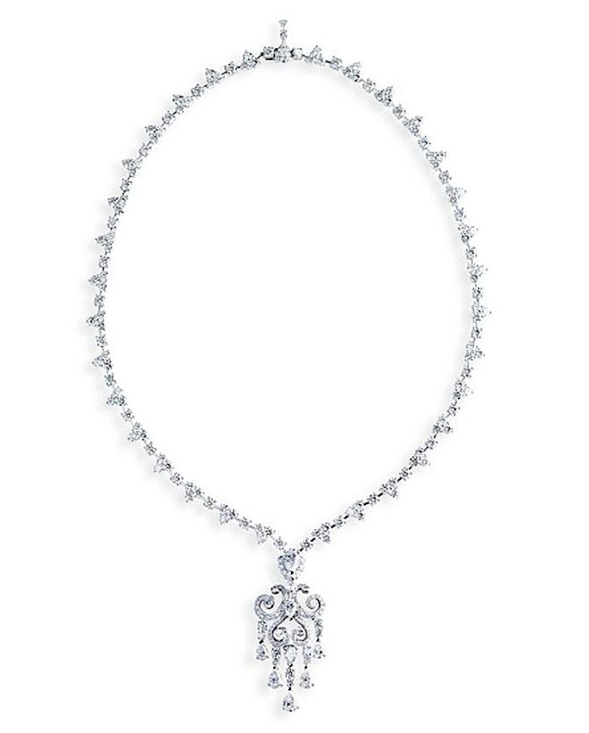Naszyjnik Fabergé Giselle z białych diamentów. Biżuteria Fabergé powraca do rosyjskiego dziedzictwa 