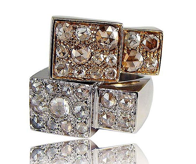  Diamentowe pierścionki Corrado Giuspino w stylu Art Deco. Włoska biżuteria w stylu Art Deco