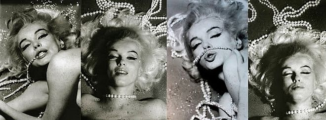 Marilyn Monroe i perły