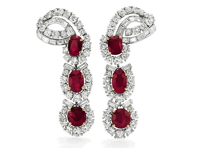 Rubinowe kolczyki Cartier Elizabeth Taylor, sprzedane za 782 tysiące dolarów. Biżuteria Elizabeth Taylor. Najdroższa, jaką kiedykolwiek sprzedano