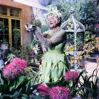 Ganna Walska w swoim ogrodzie nieopodal Santa Barbara. Walska Briolette Diamond na aukcji Sotheby