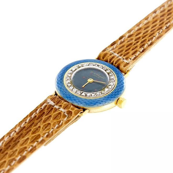 Zegarek marki Chopard w żółtym złocie. Zegarki antyczne w Galerii BiżuBizarre 